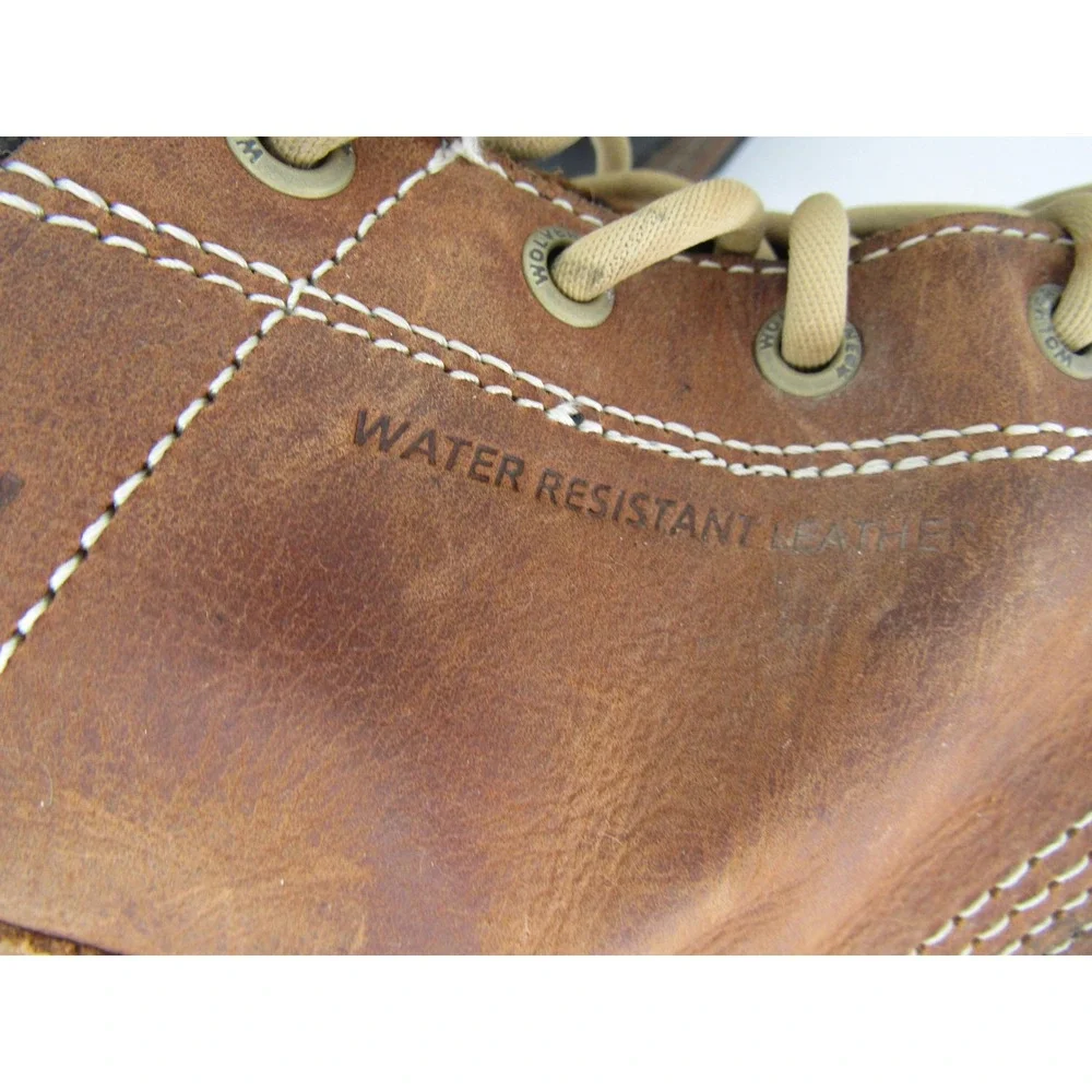 Wolverine Duck Boots Sz8 Brown Water Resistant Leather Side Zip Utility Gorpcore